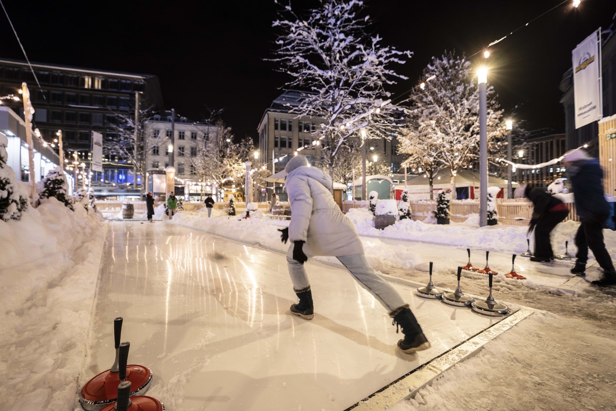 Eisstockschiessen beim Kornhausplatz
